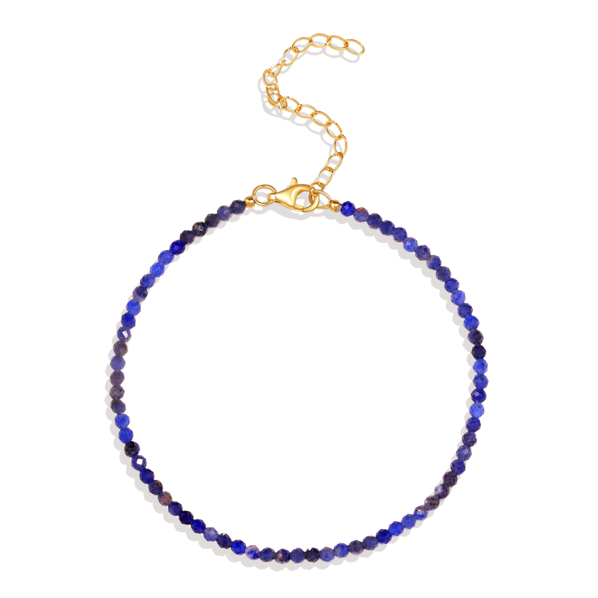 Tiny Stackable Mini Lapis Lazuli Beaded Bracelet