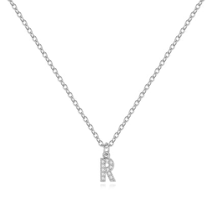 Pavé Uppercase Initial Necklace