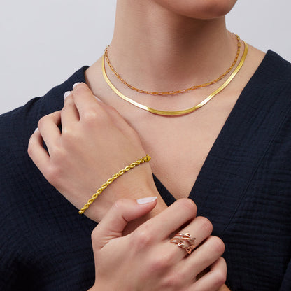 Thin Paperclip Necklace