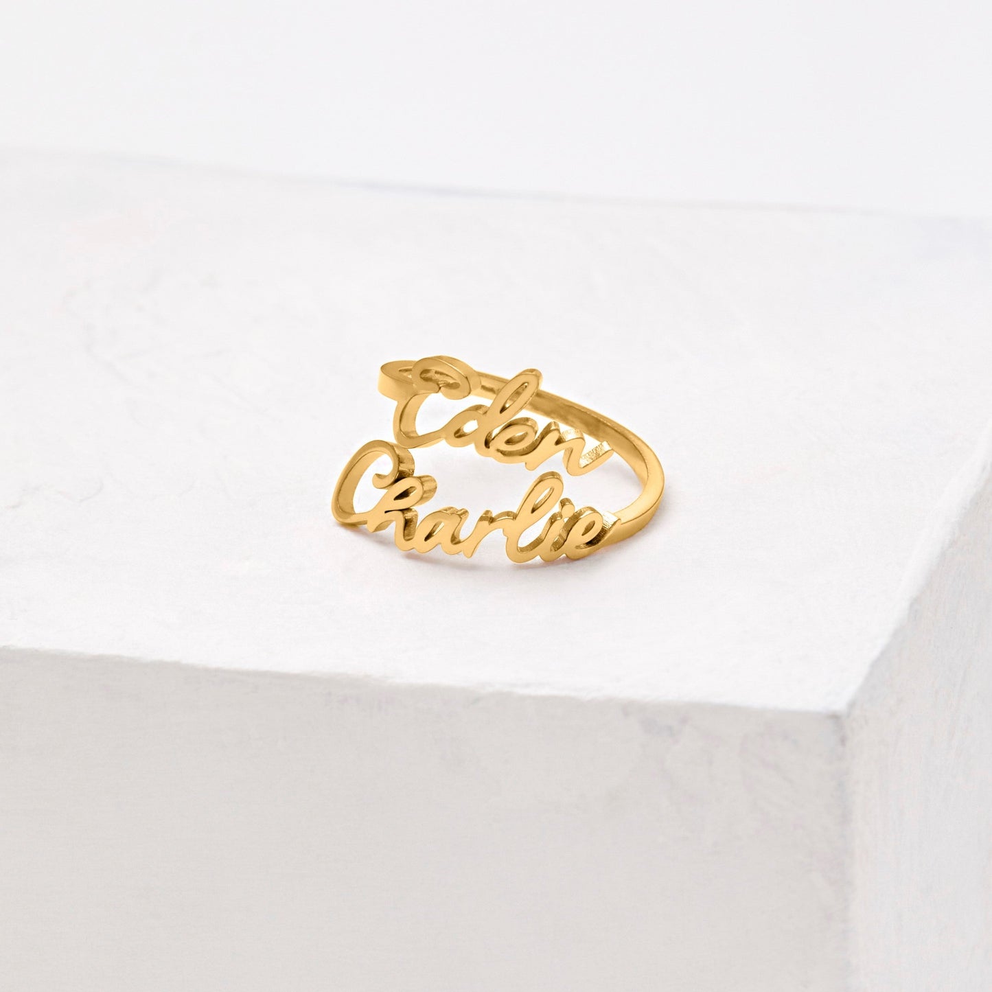 Double Name Ring