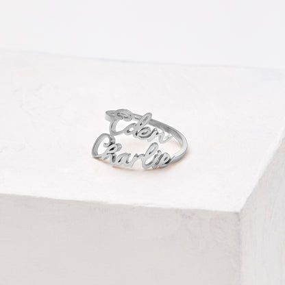 Double Name Ring