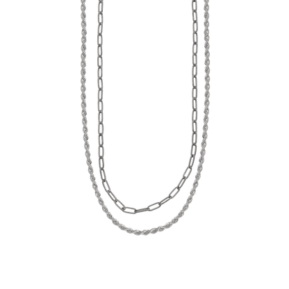 Rope + Paperclip Chain Set