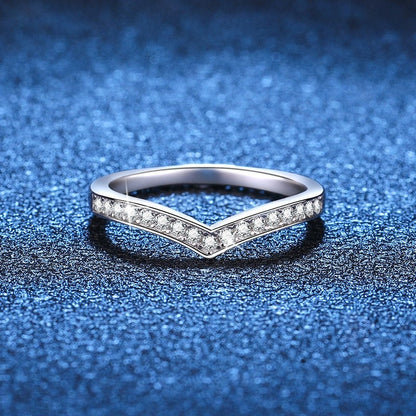 Moissanite Peak Ring