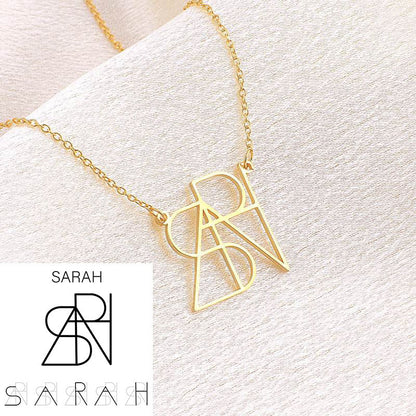 Minimalist Monogram Name Necklace