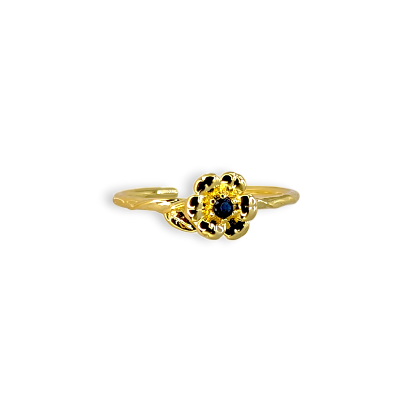 Dainty Gold Birth Flower Ring