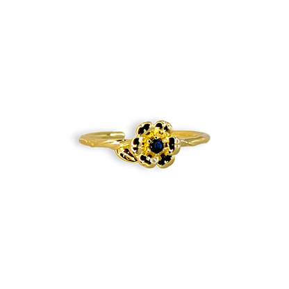 Dainty Gold Birth Flower Ring