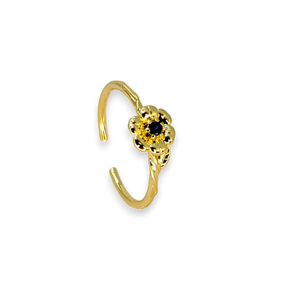 Dainty Gold Birth Flower Ring