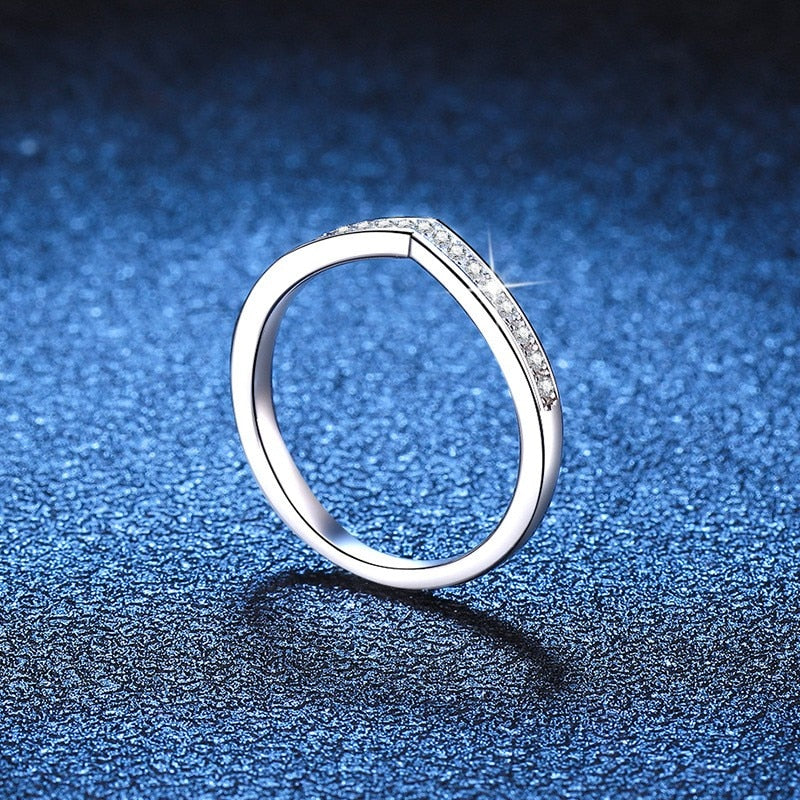 Moissanite Peak Ring