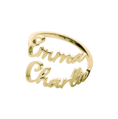 Double Name Ring