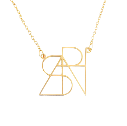 Minimalist Monogram Name Necklace