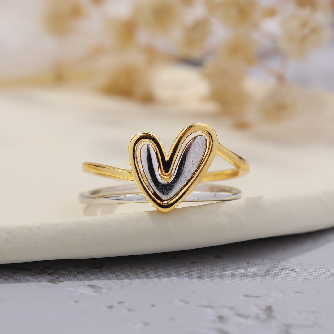 Self Love Layered Heart Ring