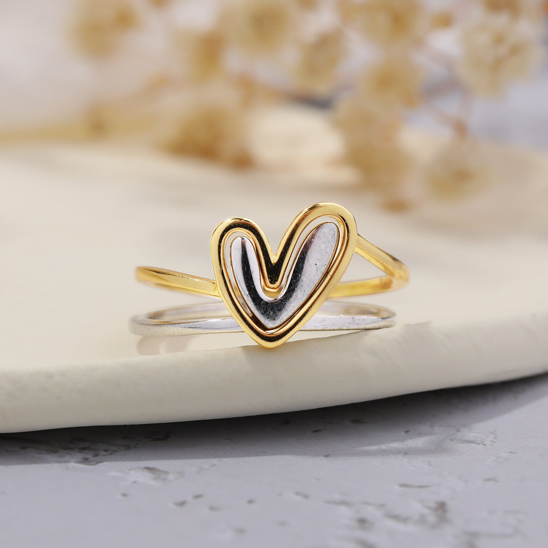 Self Love Layered Heart Ring