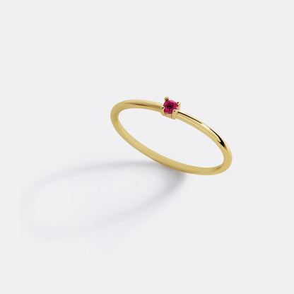 Super Dainty Birthstone Stacking Ring