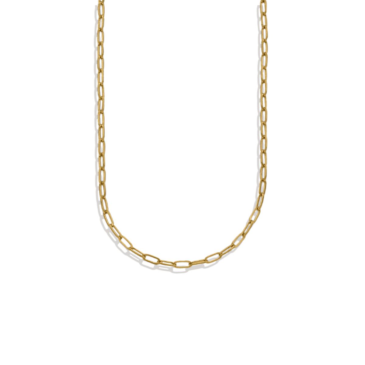 Thin Paperclip Necklace