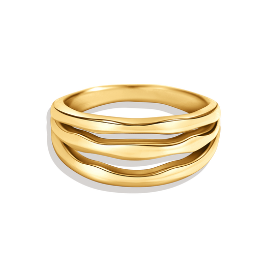 Gold Vermeil Triple Ring