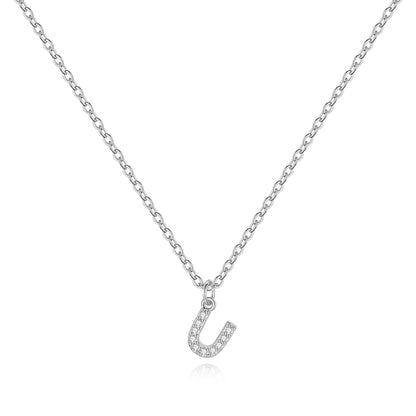 Pavé Uppercase Initial Necklace