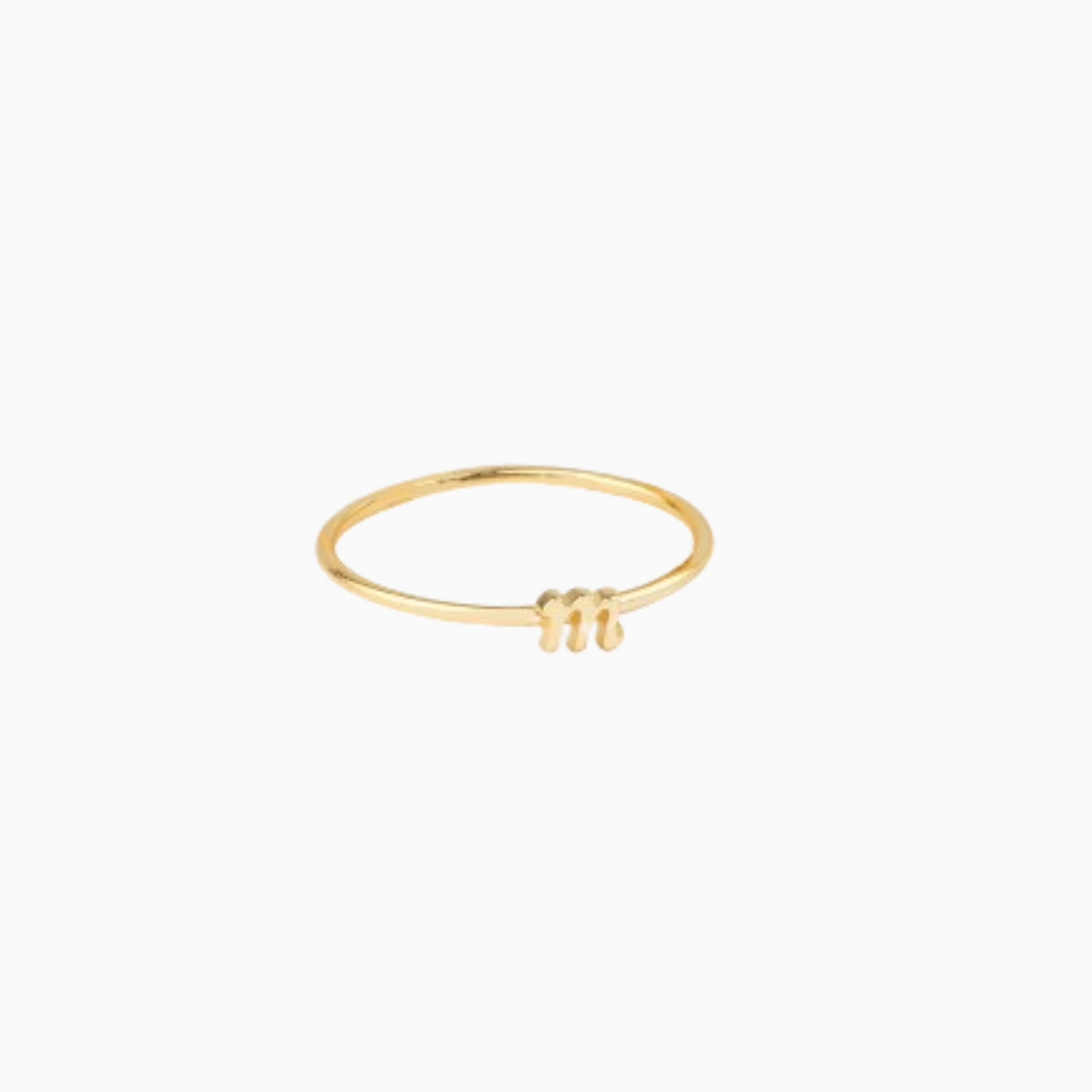 Dainty Stacking Letter Ring