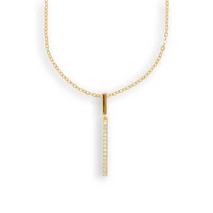 Pavé Strip Pendant Necklace