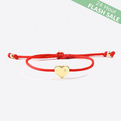 Heart String Adjustable Bracelet