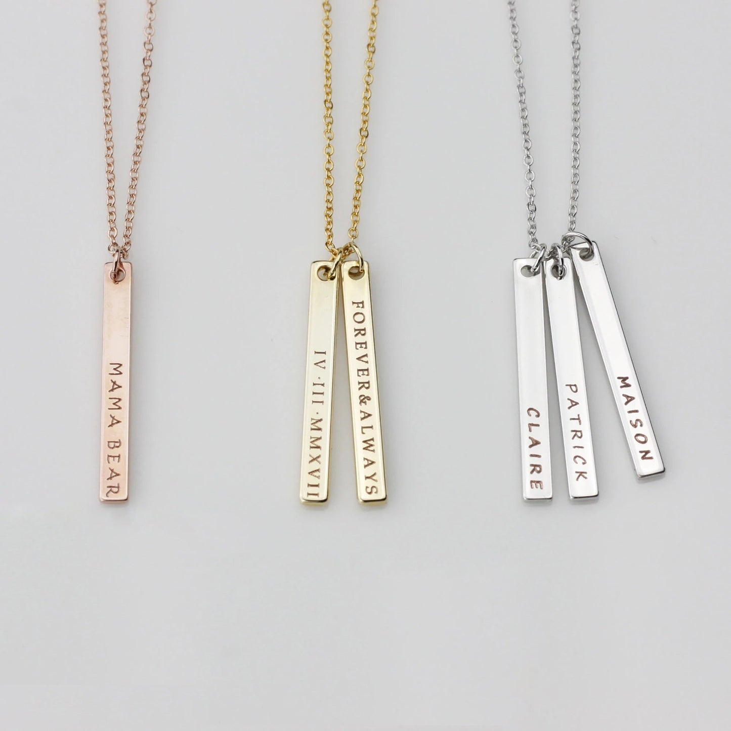 Personalized Bar Necklace