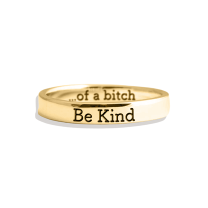 Be Kind Mantra Ring