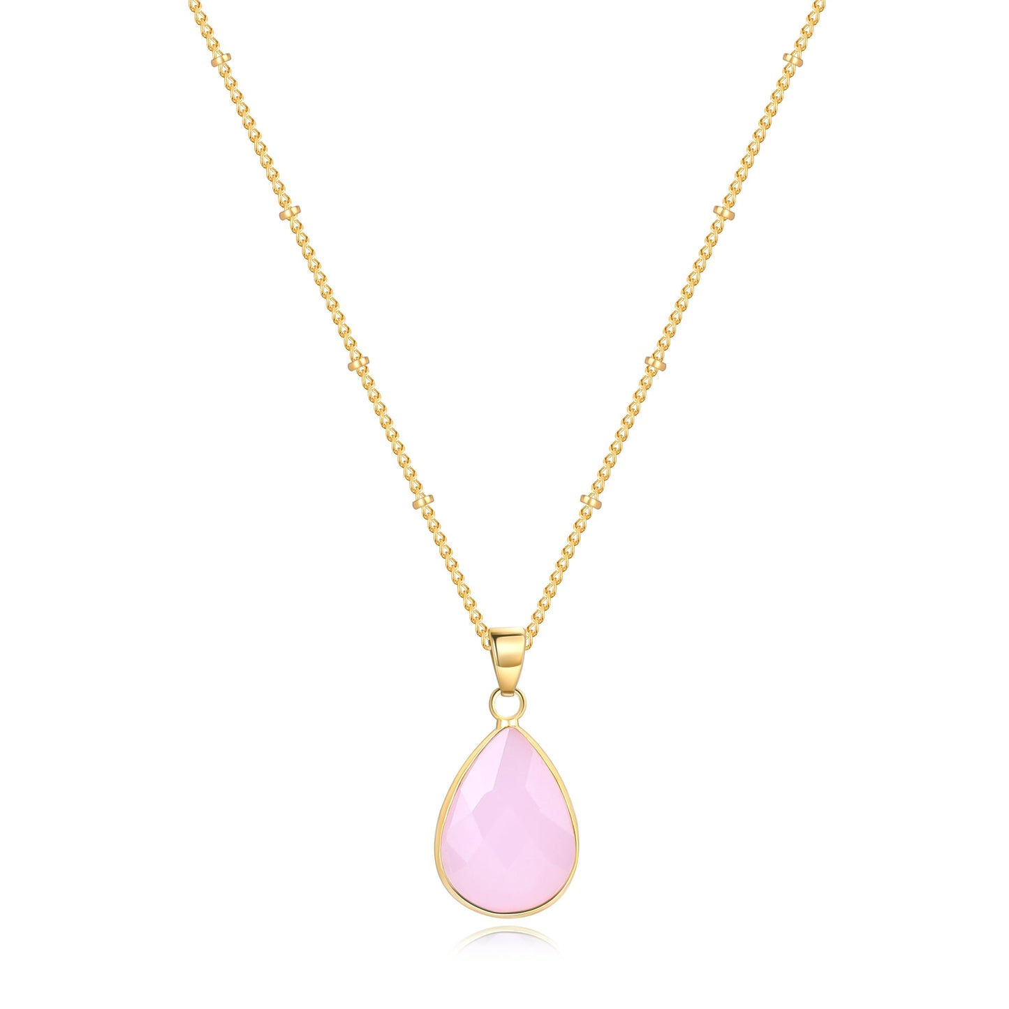 Birthstone Drop Pendant Necklace