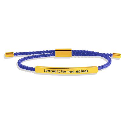 Love you to the moon and back Tube Bracelet