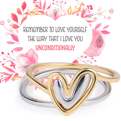 Self Love Layered Heart Ring