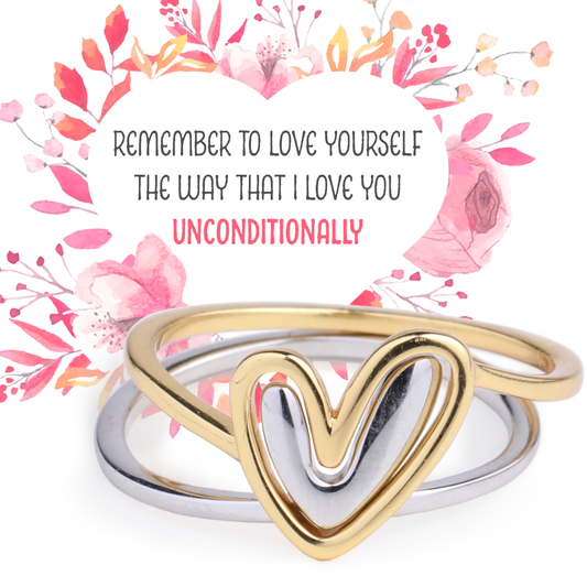 Self Love Layered Heart Ring