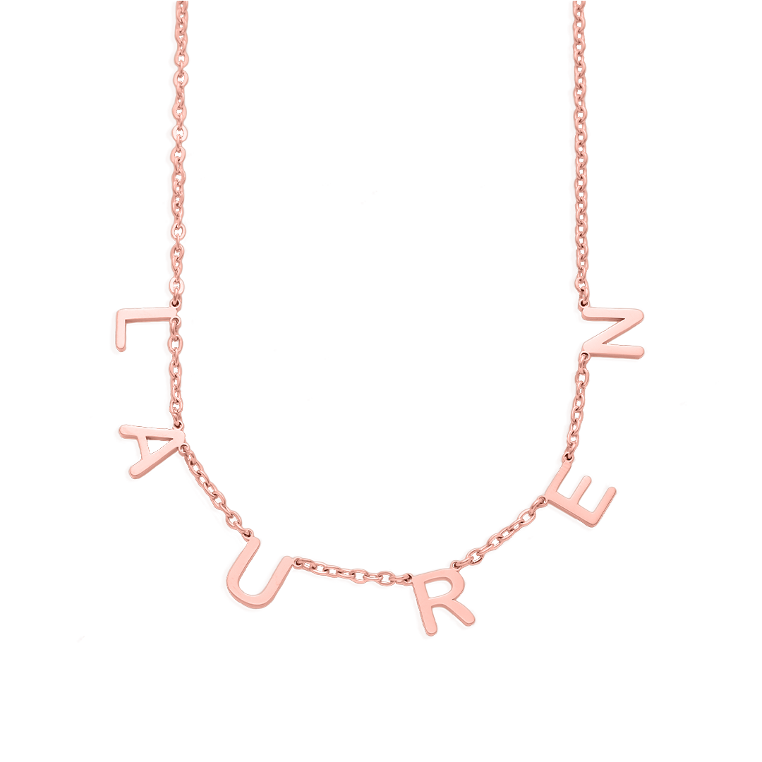 Custom Letter Name Necklace