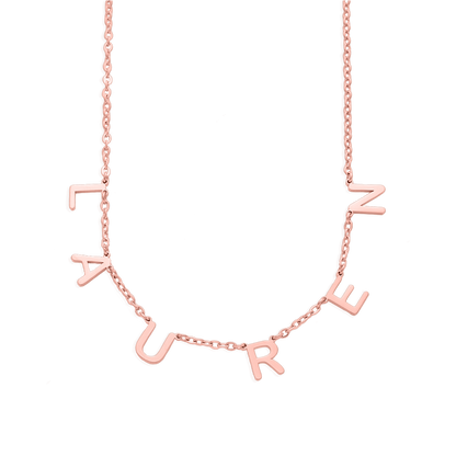 Custom Letter Name Necklace