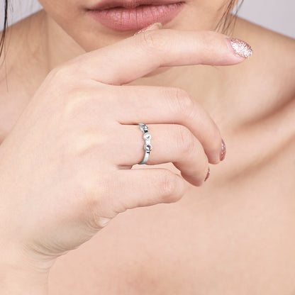 Dainty 3 Birthstone Ring