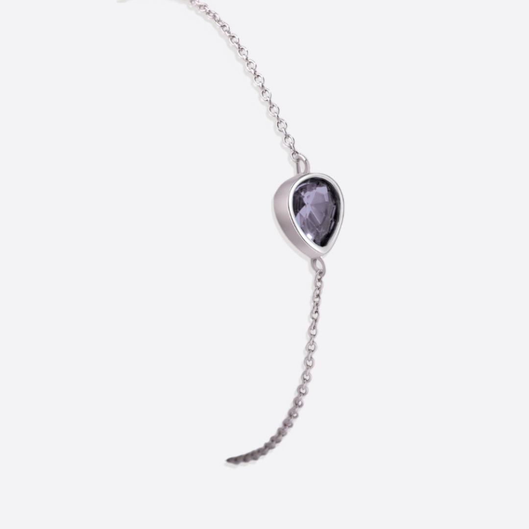 Teardrop Birthstone Bracelet