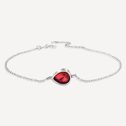 Teardrop Birthstone Bracelet