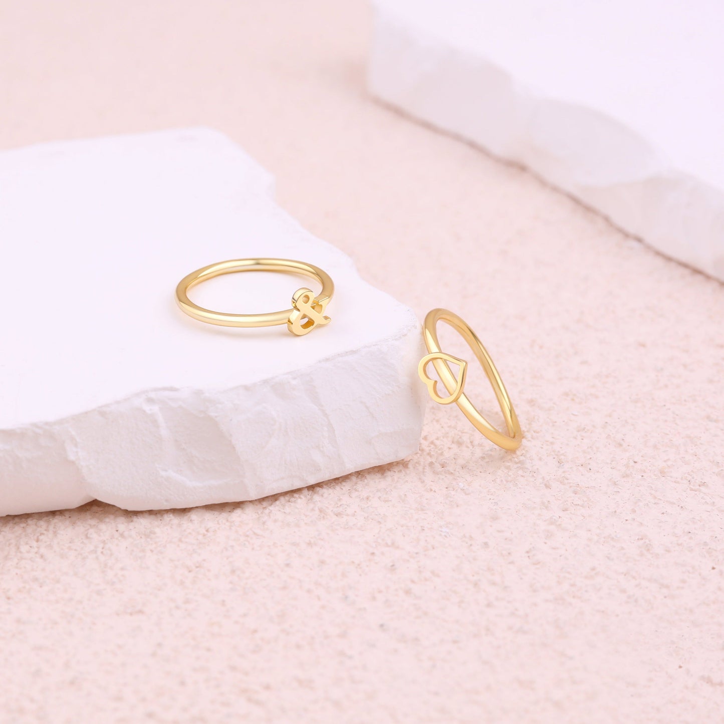 Dainty Stacking Symbol Ring