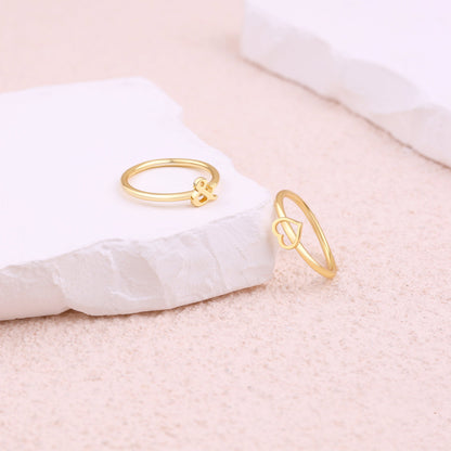 Dainty Stacking Symbol Ring