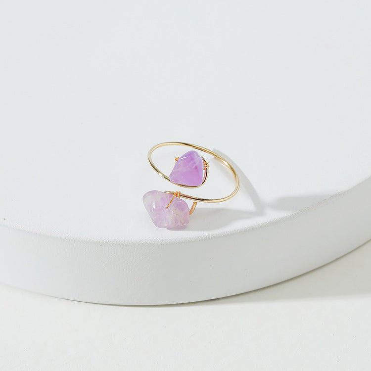 Dainty Twining Crystal Ring