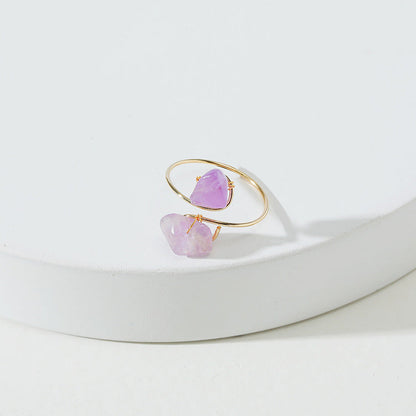 Dainty Twining Crystal Ring