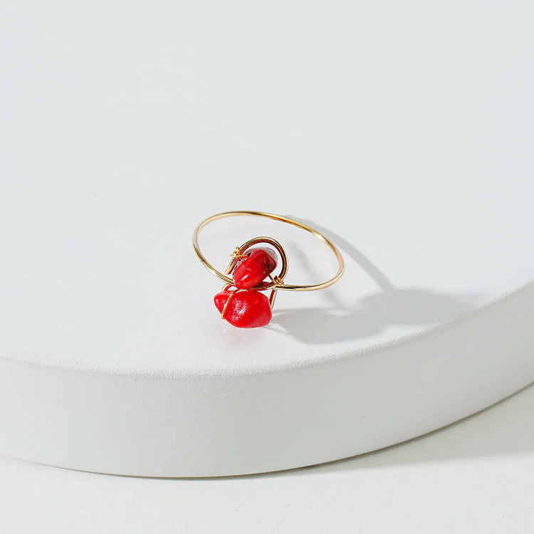 Dainty Twining Crystal Ring