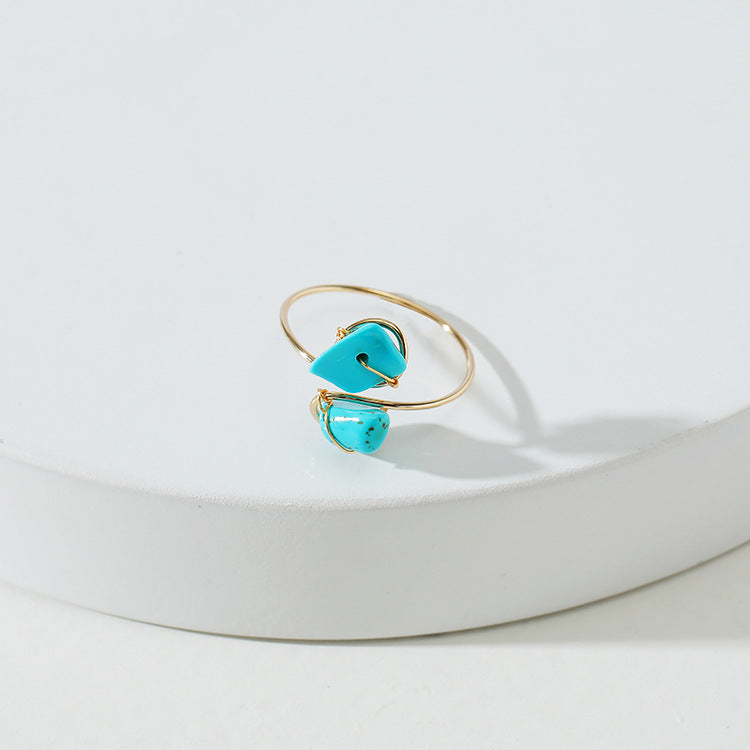 Dainty Twining Crystal Ring