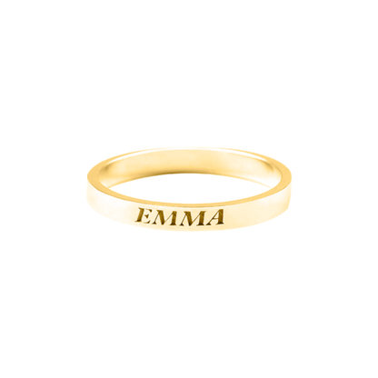 Dainty Personalized 2mm Stacking Ring