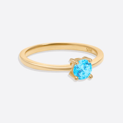 Dainty Topaz Ring