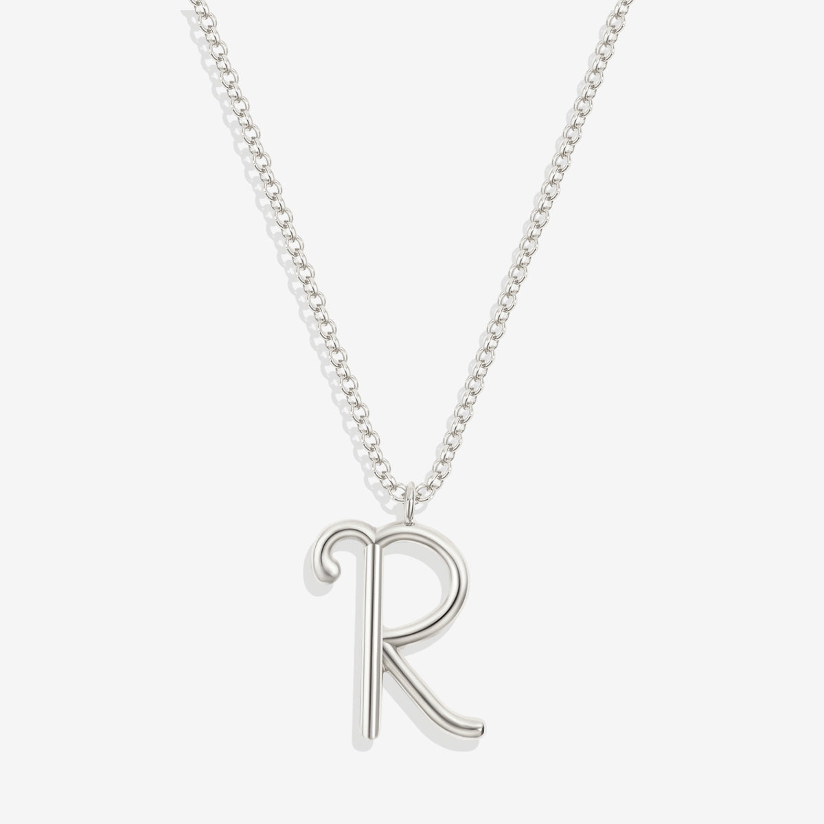 Flow Script Initial Necklace