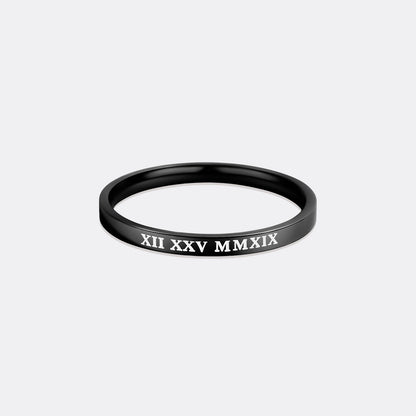 Roman Numerals Ring