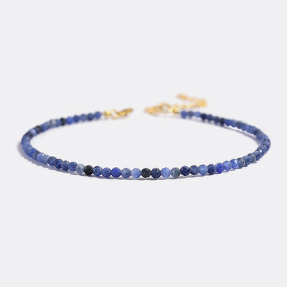 Tiny Stackable Mini Lapis Lazuli Beaded Bracelet