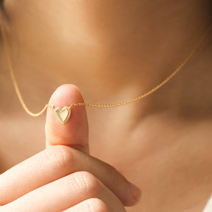 Stackable Tiny Heart Necklace