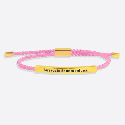 Love you to the moon and back Tube Bracelet