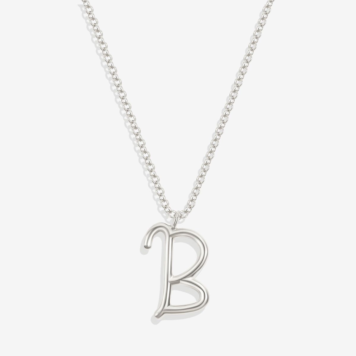 Flow Script Initial Necklace