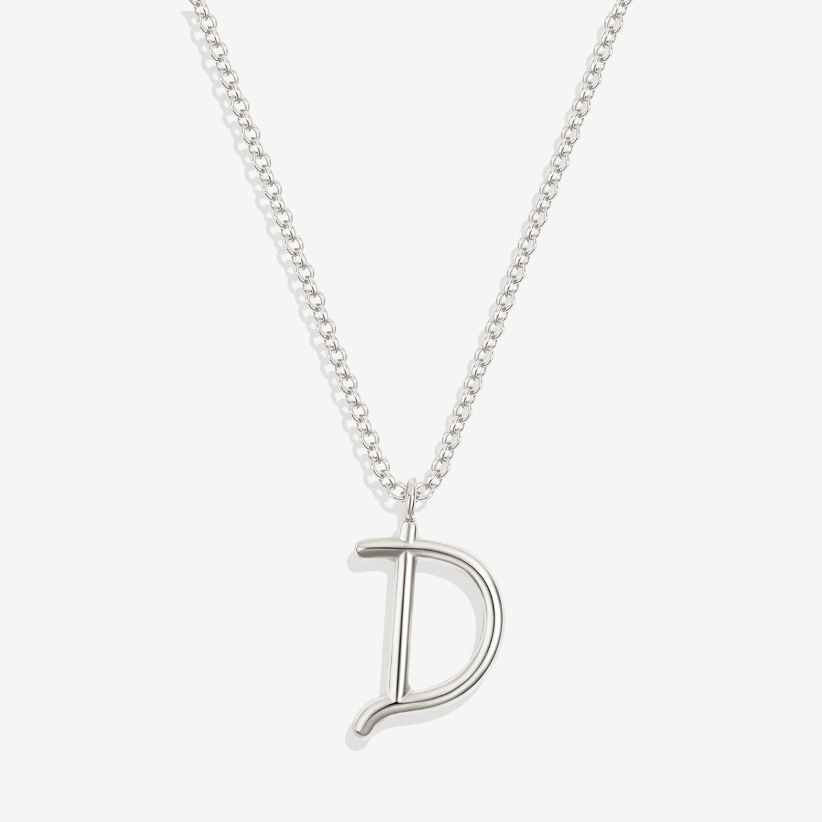 Flow Script Initial Necklace