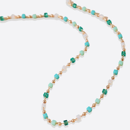 Beaded Beach Bracelet and Choker Necklace Set